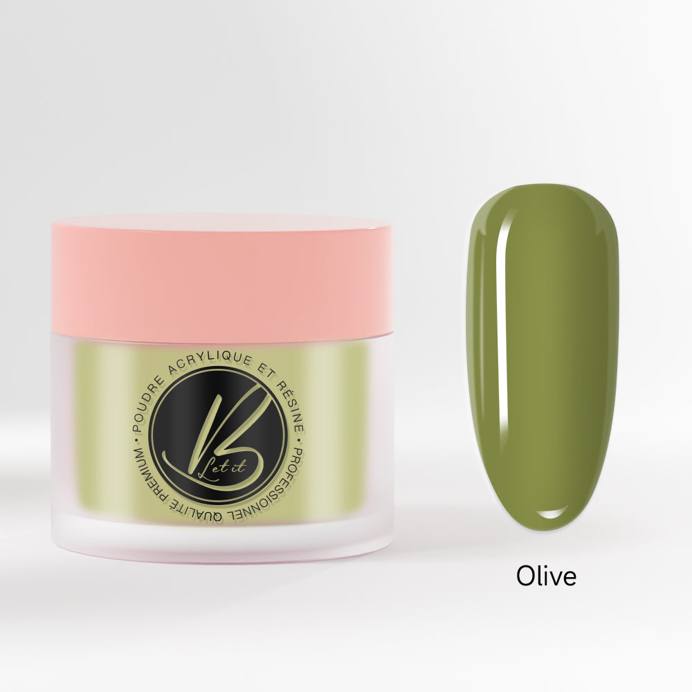 Poudre à ongle - Olive